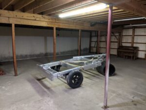 11' 6" x 60" STEEL FRAMES - 2" BALL - W/2" HITCH RECEIVER